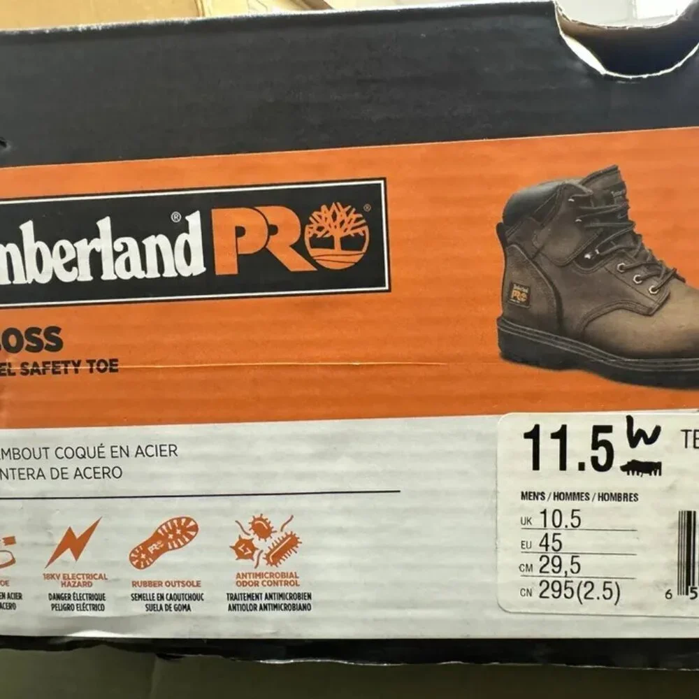 Timberland Pro Mens Pit Boss Steel Toe Work Boot Brown Size 11.5W